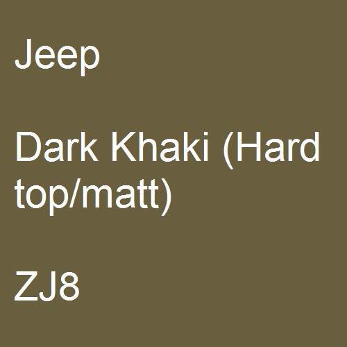 Jeep, Dark Khaki (Hard top/matt), ZJ8.